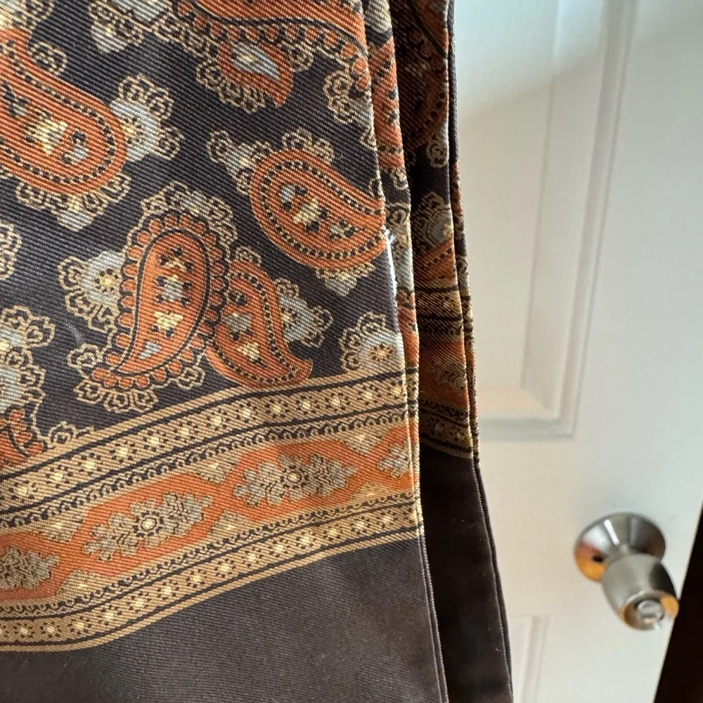 Christian Dior Silk Paisley Scarf